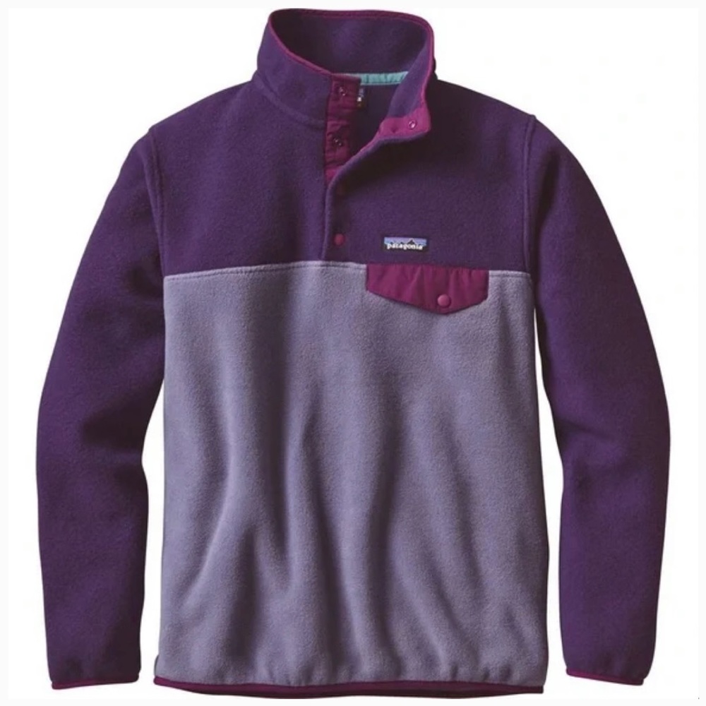 Patagonia Lightweight Synchilla Snap T Pullover- Lupine Purple